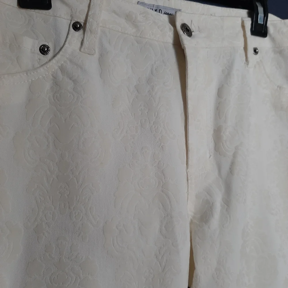 COPY - Suko off white patterned Jean's - Picture 5 of 8